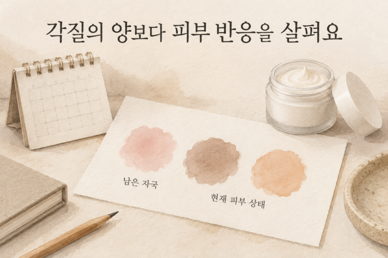 안산 사동 여드름자국 필링, 각질이 많이 벗겨지면 더 좋아질까요?