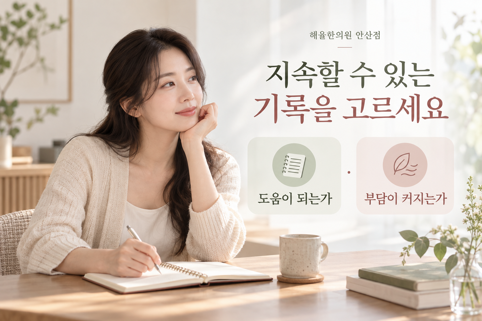 체중 기록이 도움이 되는지 부담을 키우는지 차분히 살펴보는 장면