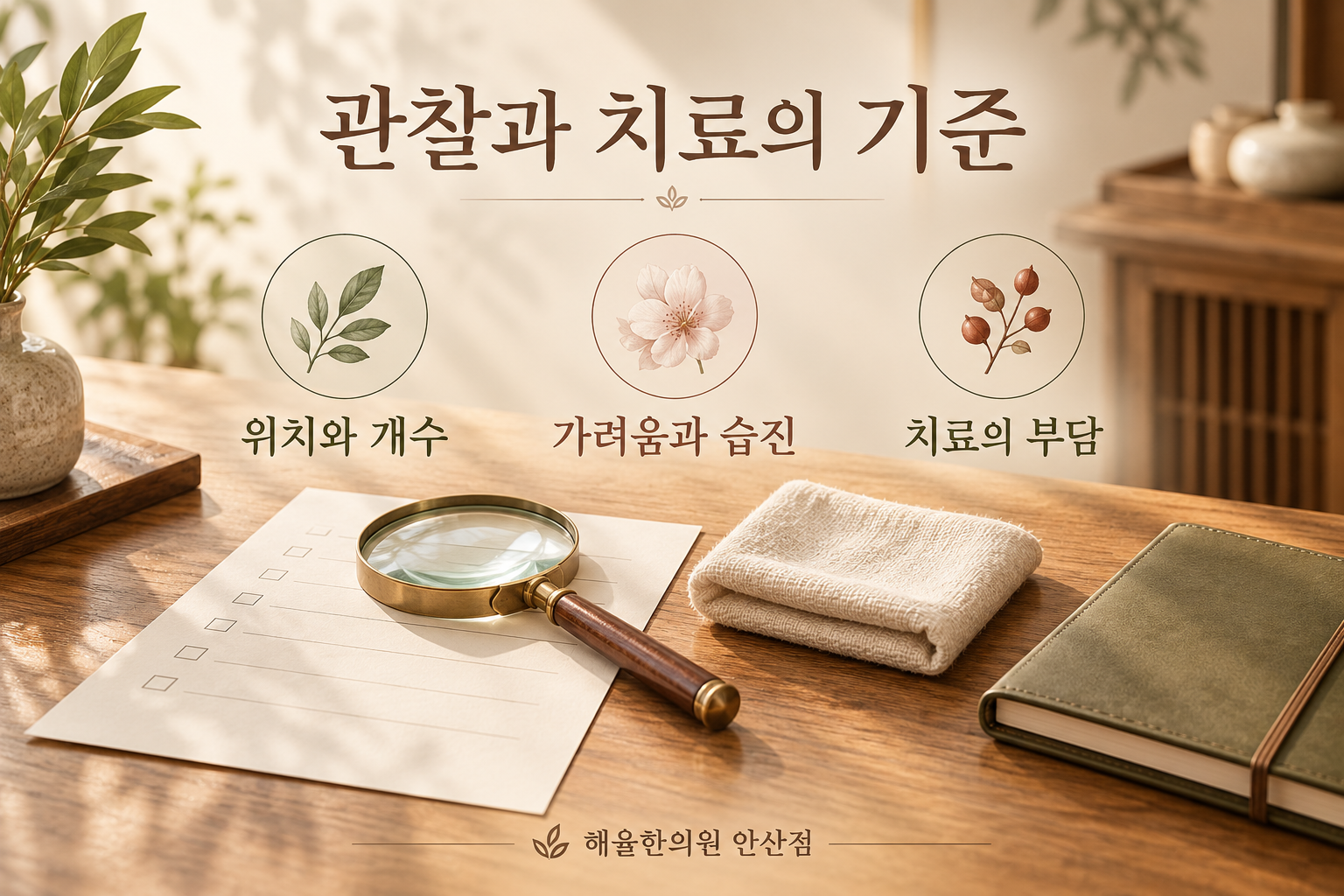 물사마귀의 위치와 개수, 가려움과 습진, 치료 부담을 확인하는 기준
