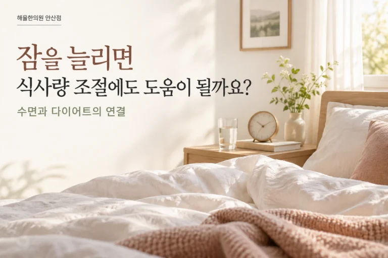 수면과 식사량 조절 칼럼 썸네일
